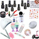 Kit Unghii Gel Rosalind – Set Complet Manichiura Acasa