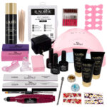 Kit PolyGel Happy Nails cu Lampa si Freza Unghii #08