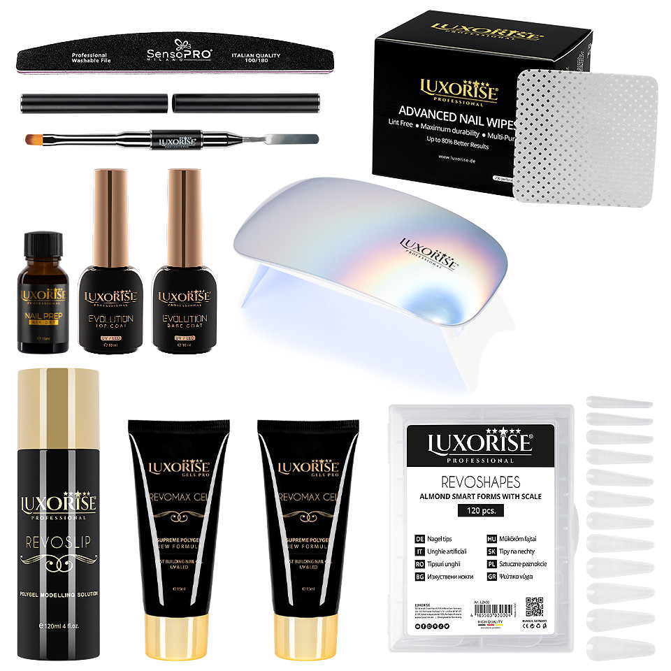 Kit Polygel LUXORISE Style Nails cu Lampa #11