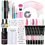Kit Unghii Polygel Manichiura CH01 – Set Incepatori cu Forme