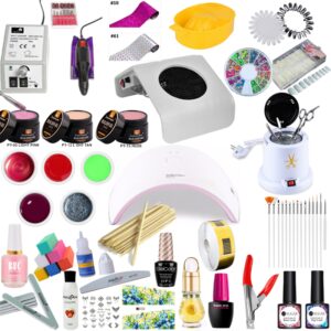 Kit Unghii Gel Complet 001 – Set Profesional cu Lampa si Accesorii