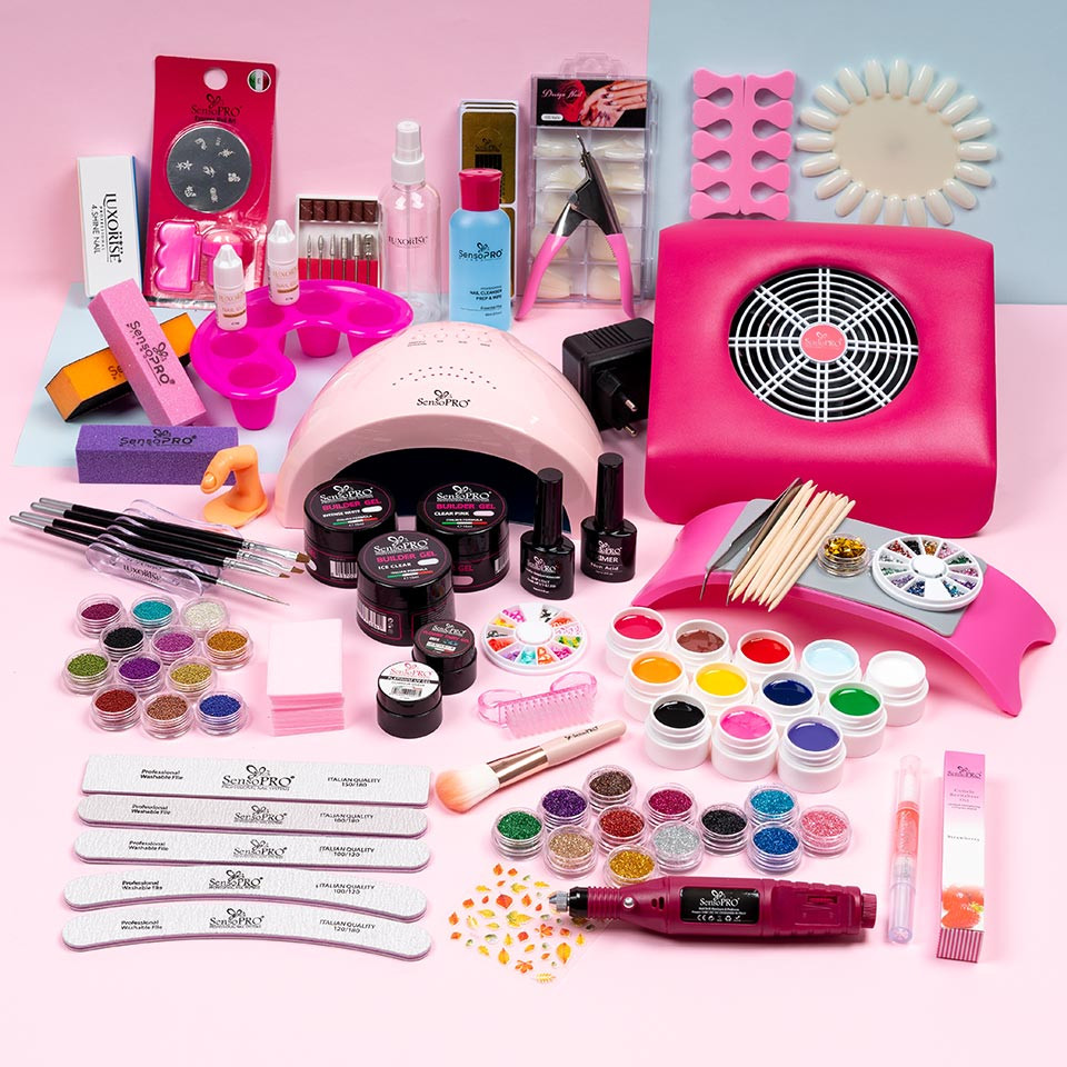 Kit Unghii False cu Gel UV SensoPRO 15ml - Promotie #09 + CADOU Set 4 Pensule Manichiura - Image 7