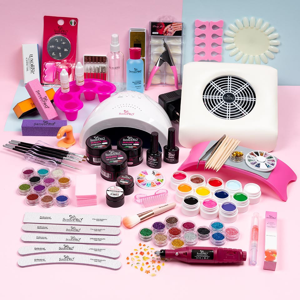 Kit Unghii False cu Gel UV SensoPRO 15ml - Promotie #09 + CADOU Set 4 Pensule Manichiura - Image 8