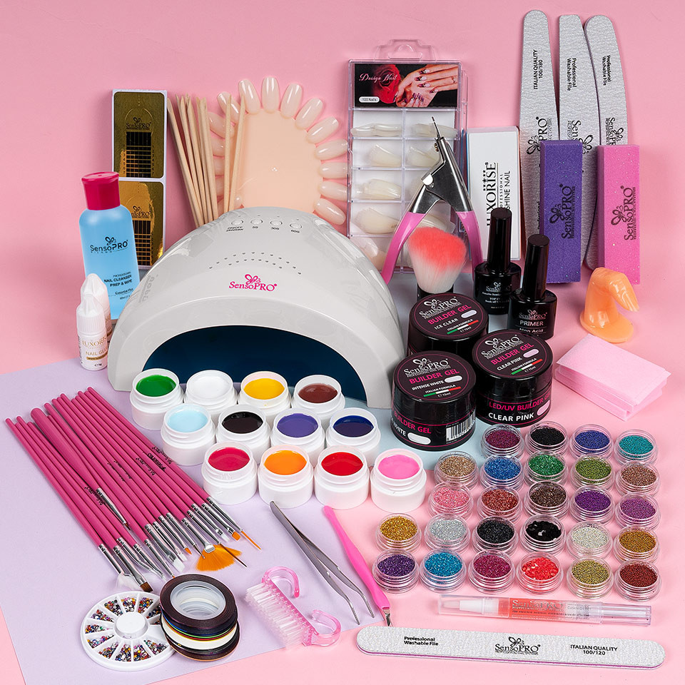 Kit Unghii False cu Gel UV SensoPRO - Promotie #56 + CADOU Set 15 Pensule Manichiura - Image 6