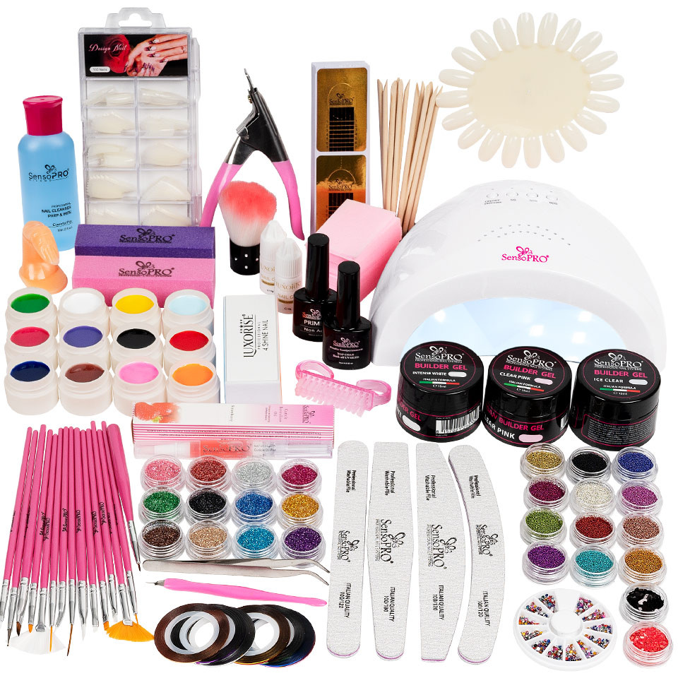 Kit Unghii False cu Gel UV SensoPRO - Promotie #56 + CADOU Set 15 Pensule Manichiura - Image 7