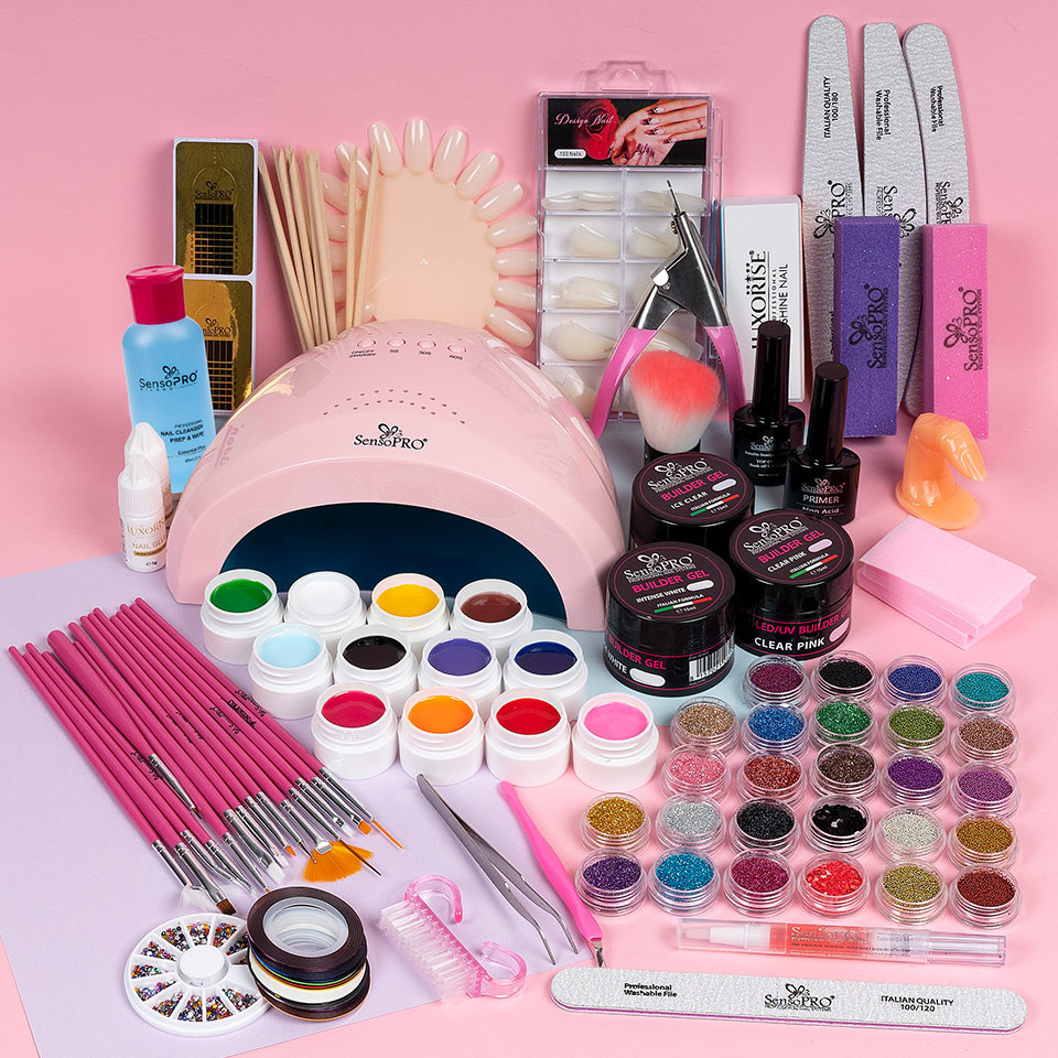 Kit Unghii False cu Gel UV SensoPRO - Promotie #56 + CADOU Set 15 Pensule Manichiura - Image 8