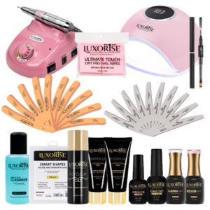 Kit Unghii False cu Polygel & Tipsuri Reutilizabile PRO100