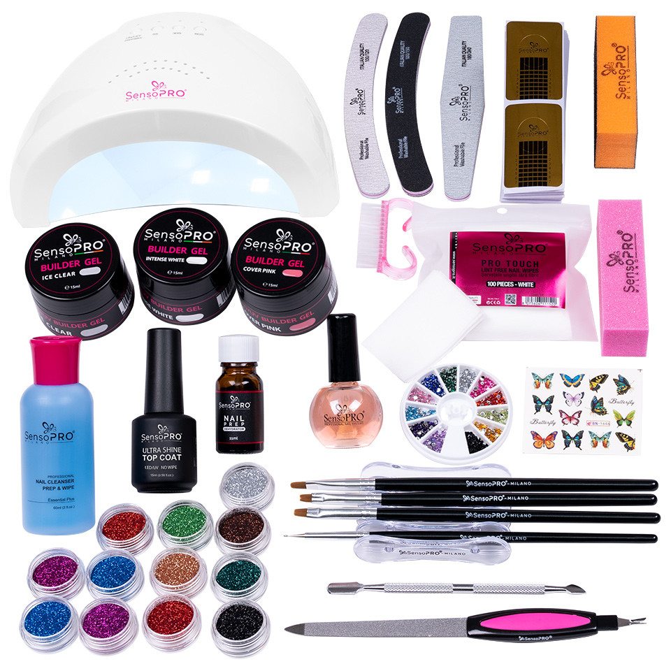 Kit Unghii Gel cu Lampa SensoPRO Milano 06 – Set Complet Manichiura Acasa - Image 6