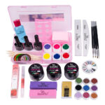 Kit Unghii Gel fara Lampa UV + Cutie Compartimentata Cadou – Set Incepatori