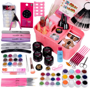 Kit Unghii Gel fara Lampa UV Promotie #07 + CADOURI 12 Geluri UV & Cutie Manichiura