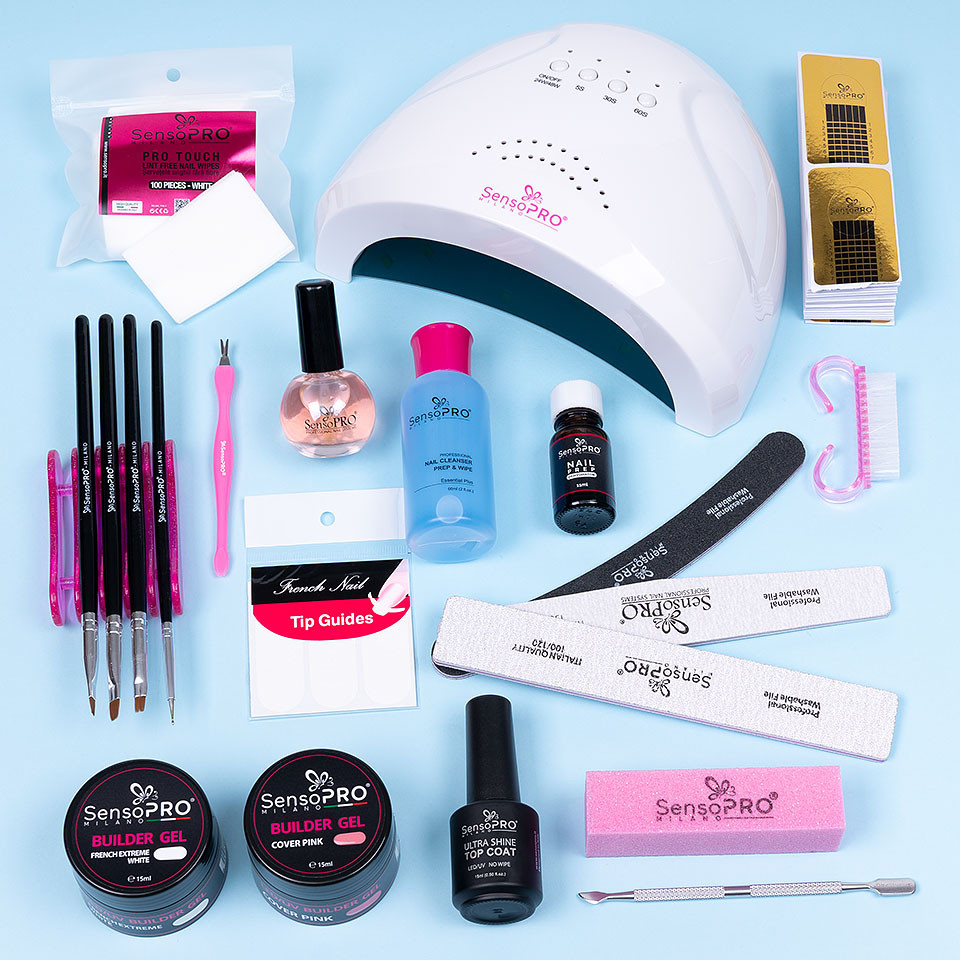 Kit Unghii Gel Manichiura French SensoPRO Milano - Promotie #03 - Image 2