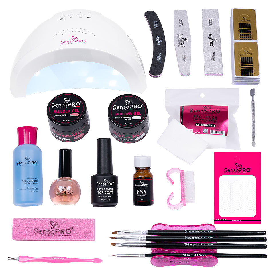 Kit Unghii Gel Manichiura French SensoPRO Milano - Promotie #03 - Image 8