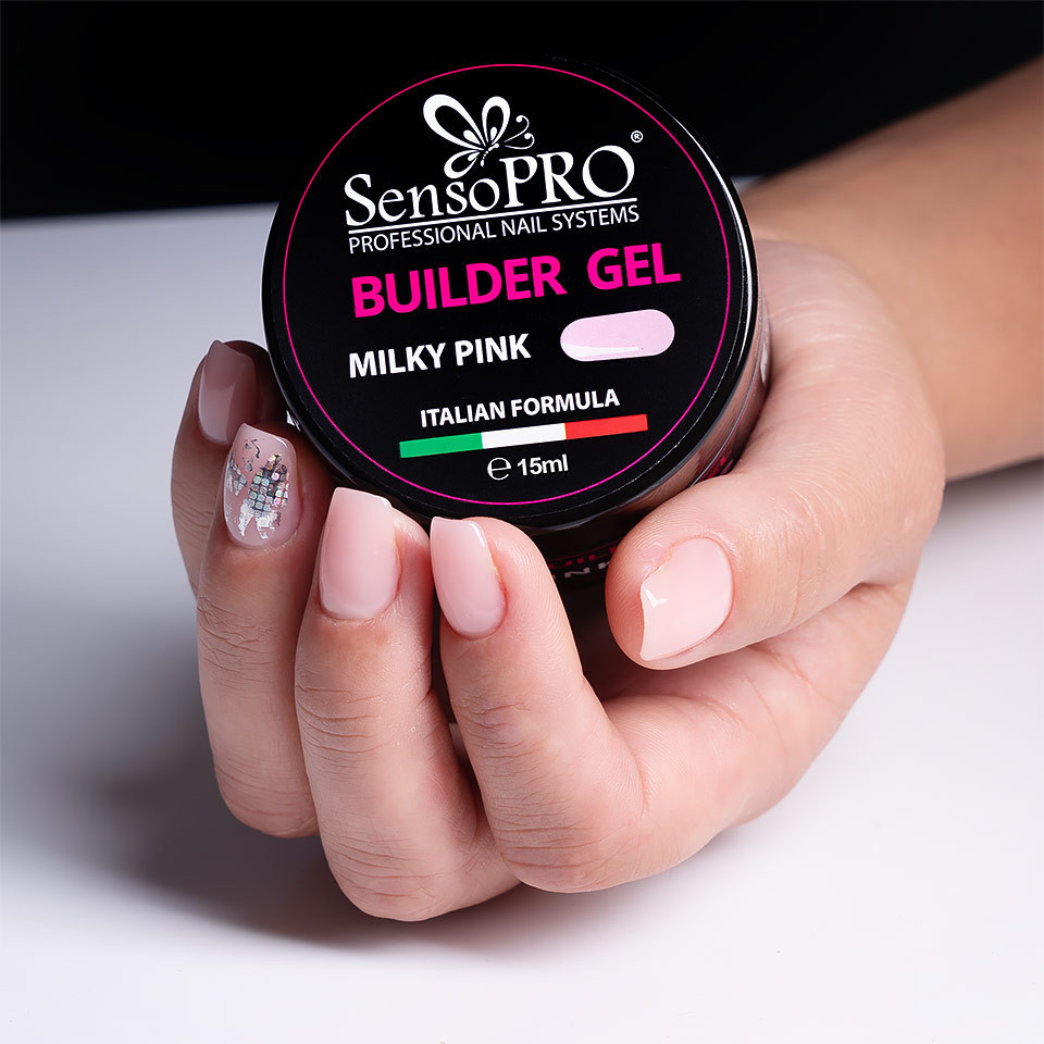 Kit Unghii Gel pentru Manichiura French - Promotie #53 + CADOU Set 4 Pensule - Image 5