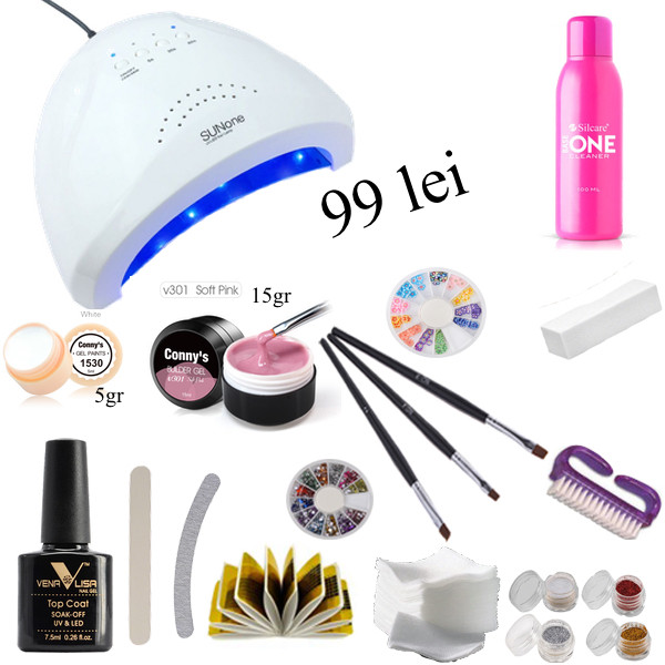 Kit Unghii Gel Promotia 99lei