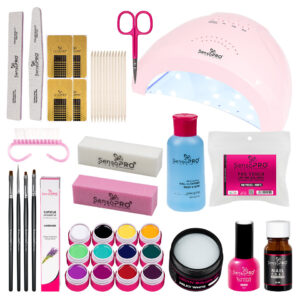 Kit Unghii Gel SensoPRO Color Joy + Lampa UV LED