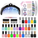 Kit oja semipermanenta Lilac Expert, 30 oje, lampa 36 W, accesorii, Basic, Pastel, Neon colors