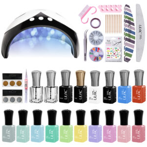 Kit oja semipermanenta Lilac Smart, 18 oje, lampa 36 W, accesorii, Pastel colors