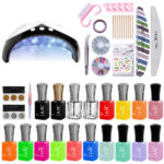 Kit oja semipermanenta Lilac Smart, 18 oje, lampa 36 W si accesorii, Neon colors