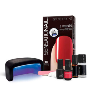 Kit oja semipermanenta Sensationail Starter Kit - Scarlet Red