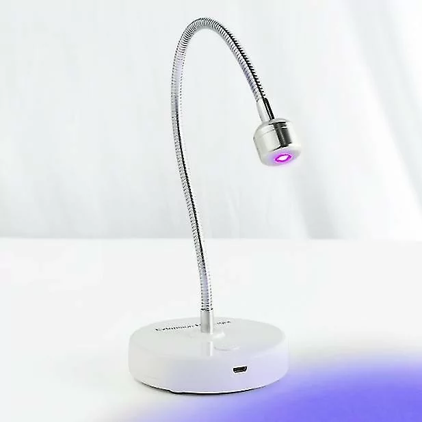 Lampa Unghii UV LED Reincarcabila prin USB, 6W Alb - Image 2