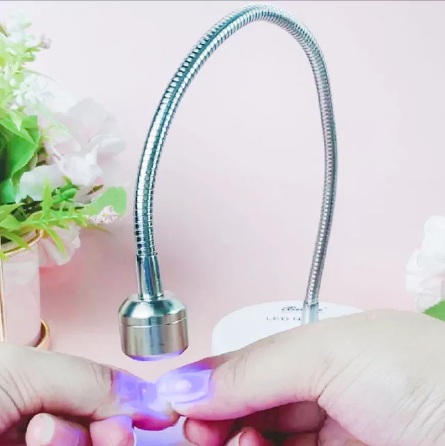 Lampa Unghii UV LED Reincarcabila prin USB, 6W Alb - Image 4