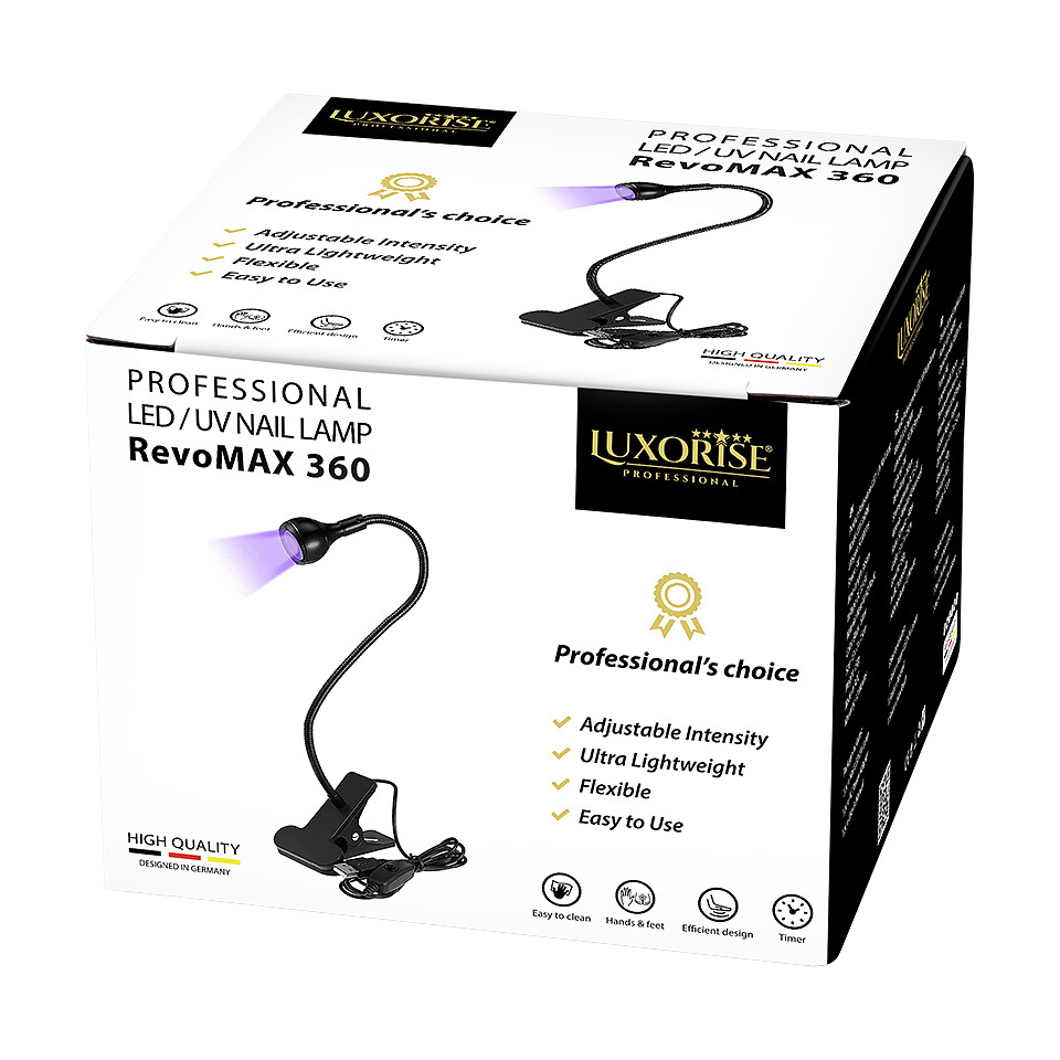 Lampa UV LED Ajustabila RevoMAX 360 LUXORISE, Black - Image 7