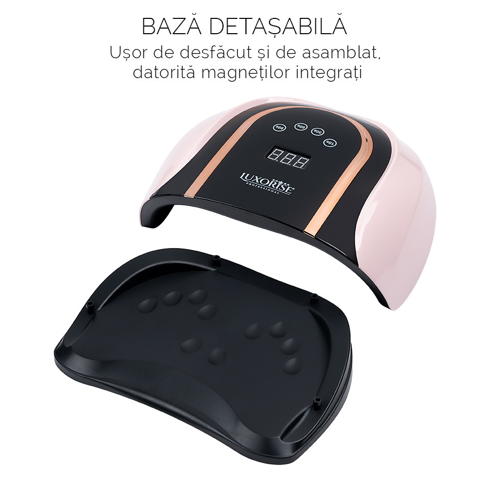Lampa UV LED pentru doua maini 140W INFINITY PRO - LUXORISE Germania, Pink - Image 7