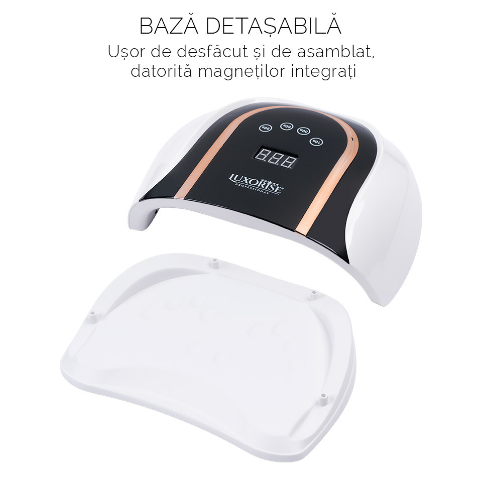 Lampa UV LED pentru doua maini 140W INFINITY PRO - LUXORISE Germania, White - Image 7