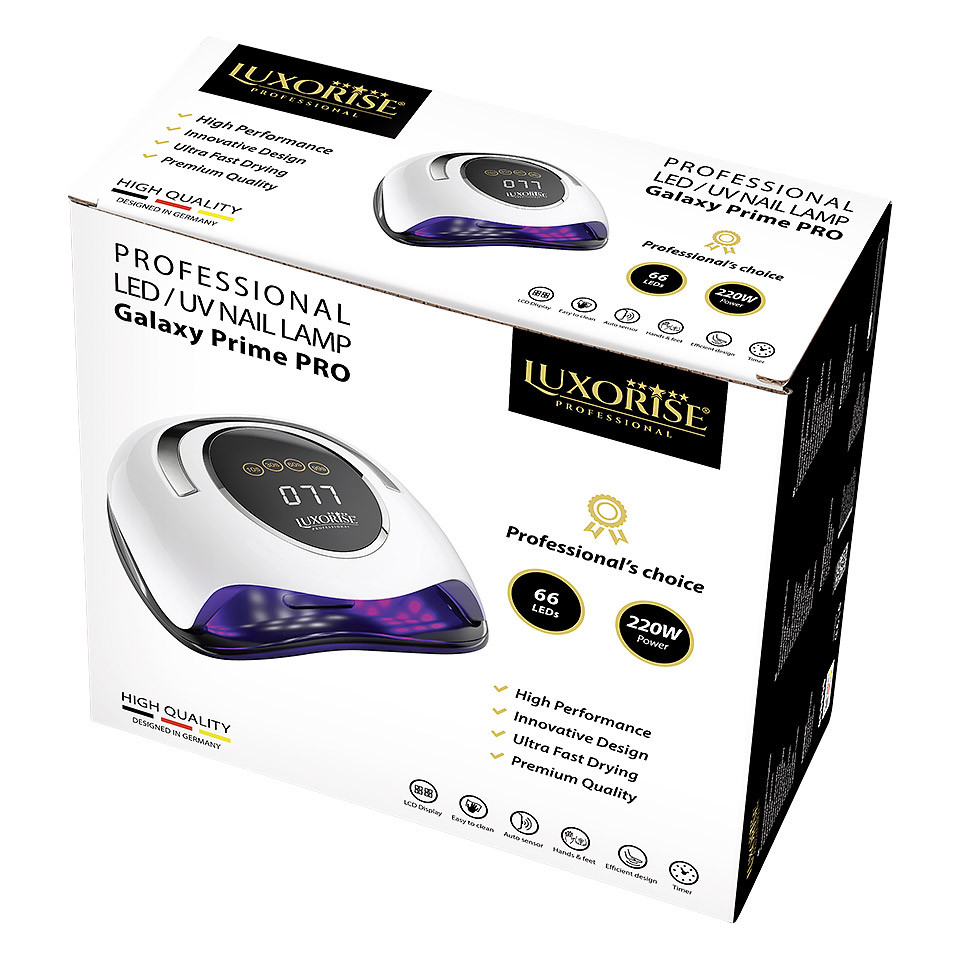 Lampa UV LED Unghii 220W Galaxy Prime PRO - LUXORISE, White - Image 3