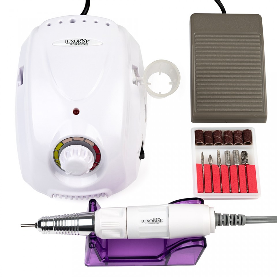 Pila Electrica Profesionala Marathon PRO - LUXORISE Germania, 35.000 RPM - Alb - Image 4