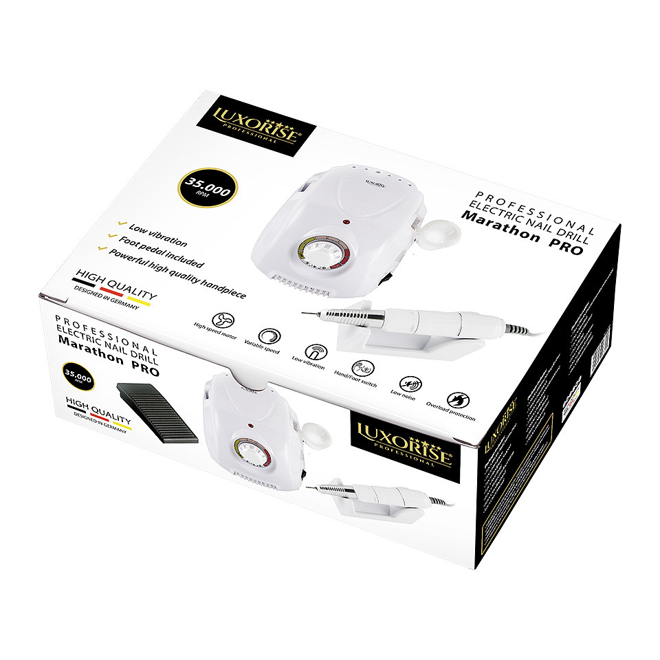 Pila Electrica Profesionala Marathon PRO - LUXORISE Germania, 35.000 RPM - Alb - Image 2