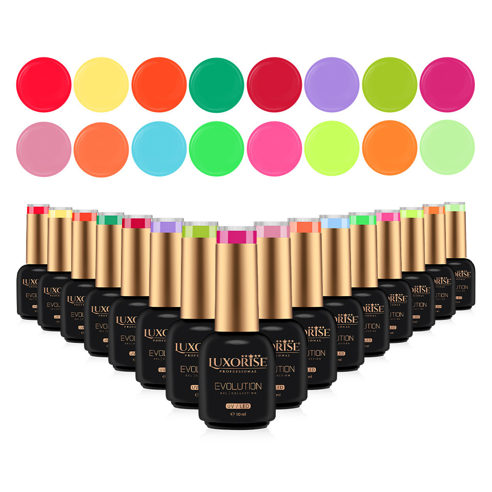 Set 16 Oje Semipermanente LUXORISE Evolution, Delicious