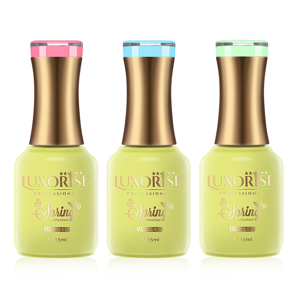 Set 3 Oje Semipermanente LUXORISE, Spring Collection 15ml - Image 3