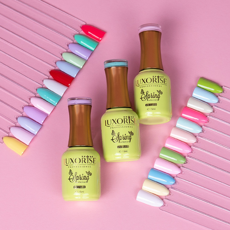 Set 3 Oje Semipermanente LUXORISE, Spring Collection 15ml - Image 2