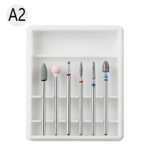 Set 6 Capete Freza Cuticula Manichiura / Pedichiura Alb - A2