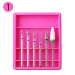 Set 6 Capete Freza Unghii, Manichiura/Pedichiura, ROZ - R1