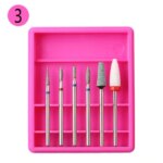 Set 6 Capete Freza Unghii, Manichiura / Pedichiura, ROZ - R3