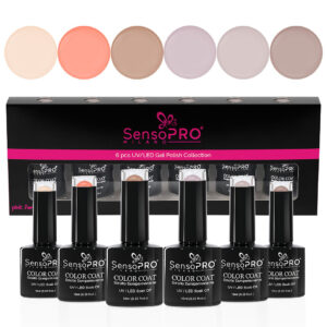 Set 6 Oje Semipermanente 10ml SensoPRO Milano, Nude Seduction