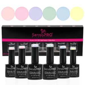 Set 6 Oje Semipermanente 10ml SensoPRO Milano, Sweet Pastel